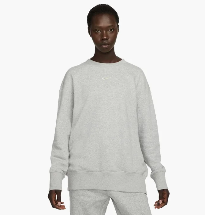 Світшот жіночий Nike Oversized Crewneck Sweatshirt Grey Dq5733-063