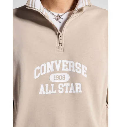 Кофта чоловіча Converse Classic Sport Quarter Zip Papyrus Beige 10026710-251