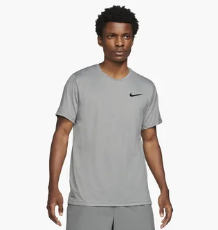Футболка мужская Nike M Np Df Hpr Dry Top Ss Grey Cz1181-073