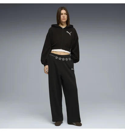 Штани жіночі Puma Ess Graphics Bedazzled Slouchy Black 634567-01
