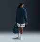 Свитшот женский Nike W Nk Swsh Fly Ssnl Flc Top Blue FZ5514-478