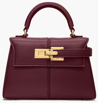 Сумка женская JW PEI Elise Top Handle Bag Bordo BB2025BG116815JWP