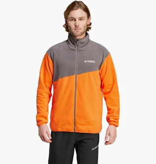 Кофта мужская Adidas Terrex Multi Full-Zip Fleece Orange/Grey IZ3293