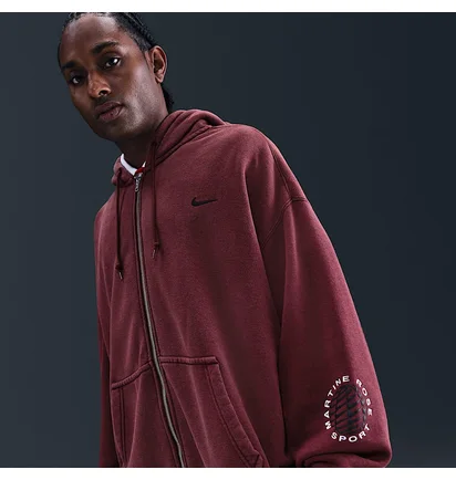 Толстовка унисекс Nike Martine Rose Full-Zip Bordo HM9029-613