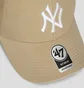 Кепка унисекс 47 Brand Yankees Beige MVPSP17WBP-KH