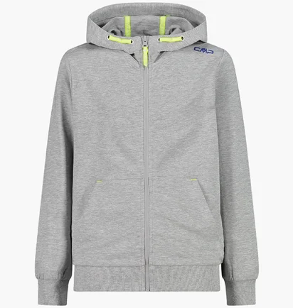 Толстовка детская CMP Kid Jacket Fix Hood Grey 32D8244M-U632