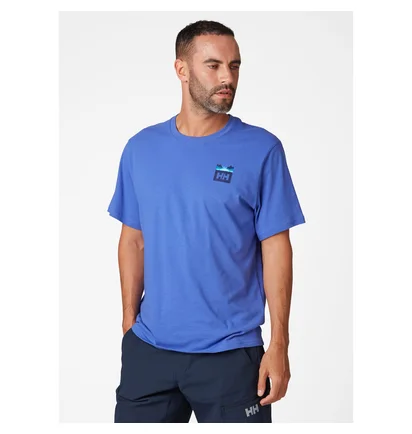 Футболка мужская Helly Hansen Nord Graphic T-Shirt Blue 62979-606