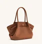 Сумка женская JW PEI Hana Medium Faux Suede Tote Bag Brown BB2024BG92777JWP