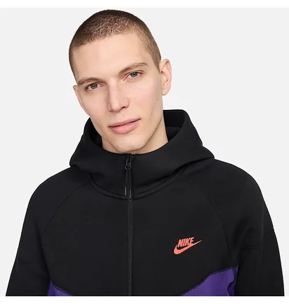 Толстовка мужская Nike Tech Fleece Black/Violet HF4432-504