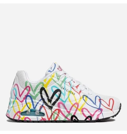 Кросівки жіночі Skechers X Jgoldcrown: Uno - Spread The Love White 155507-WMLT