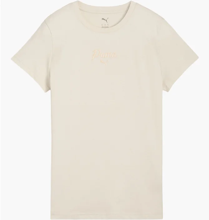Футболка женская Puma Ess Script Beige 691760-87
