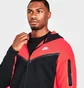 Толстовка чоловіча Nike Sportswear Tech Fleece Taped Full-Zip Hoodie Red/Black Dv0537-696
