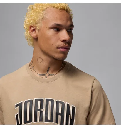 Футболка чоловіча Air Jordan City 88 Ss Crew Beige HQ0009-257