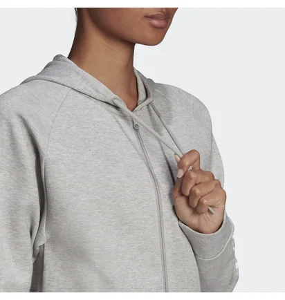 Толстовка женская Adidas Sportswear Future Icons 3-Stripes Hooded Track Top Grey H57289