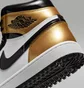 Кроссовки мужские Air Jordan 1 Retro High Golf Patent Gold Toe Black/Gold DQ0660-002