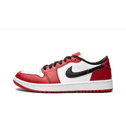 Кросівки чоловічі Air Jordan 1 Low Golf White/Red DD9315-600