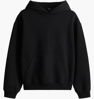 Худи мужское H&M Met Print - Loose Fit Black 1262288001