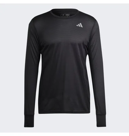 Лонгслив мужской Adidas Own The Run Long Sleeve Tee Black Hm8436