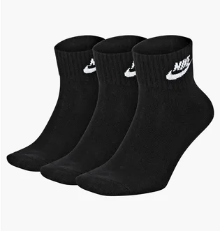 Носки унисекс Nike U Nsw Evry Essential Ankle Black (3 пары) SK0110-010