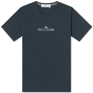 Футболка мужская Stone Island Stamp Centre Logo T-Shirt Blue 79152NS81-V0020