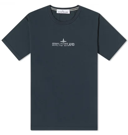 Футболка чоловіча Stone Island Stamp Centre Logo T-Shirt Blue 79152NS81-V0020