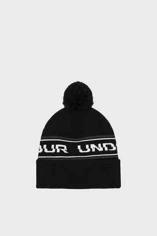Шапка мужская Under Armour MenS Halftime Pom Beanie Black 1379985-001