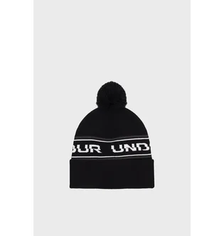 Шапка мужская Under Armour MenS Halftime Pom Beanie Black 1379985-001