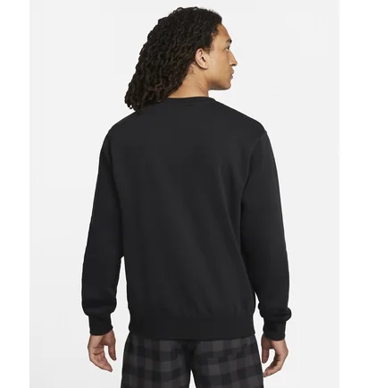 Свитшот мужской Nike Sportswear Club Fleece Futura Logo Crewneck Sweatshirt Black Dq4912-010