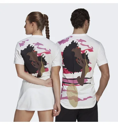 Футболка унісекс Adidas Tennis New York Graphic Tee White Hi5408