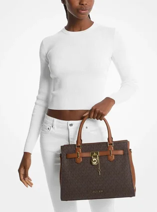 Сумка жіноча Michael Kors Hamilton Brn Brown 35F1GHMS2B
