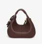 Сумка жіноча GANNI Brown Mini Hobo Bag Bordo A7102