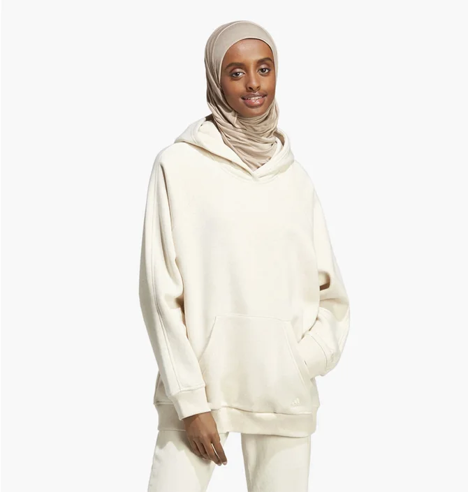 Худи женское Adidas All Szn Fleece Boyfriend Hoodie Beige Ic6432