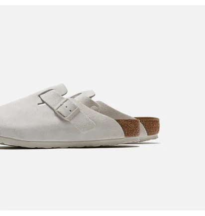 Сандали мужские Birkenstock Boston Antique Suede White 1024731