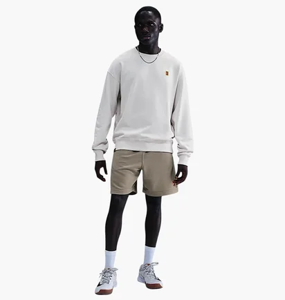 Свитшот мужской Nike Court MenS French Terry Crewneck Top White IQ6556-030