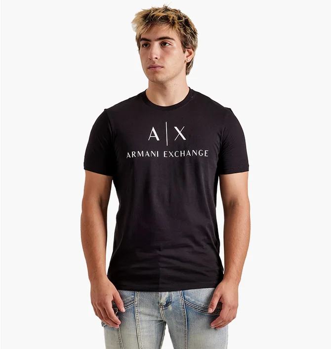 Футболка мужская Armani Exchange Mini Icon Logo Tee Black 8NZTCJZ8H4Z1200