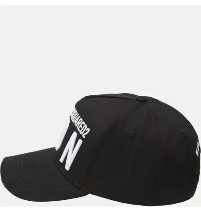 Кепка чоловіча Dsquared2 Icon Cap White Logo Black BCM041205C00001