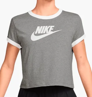 Футболка женская Nike Short-Sleeve Ringer Grey IF4072-063