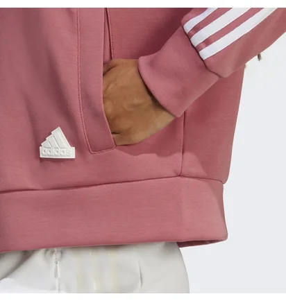 Толстовка женская Adidas Future Icons 3-Stripes Full-Zip Hoodie Pink IB8513