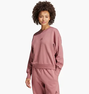 Світшот жіночий Adidas All Szn French Terry 3-Stripes Loose Sweatshirt Bordo IY6854