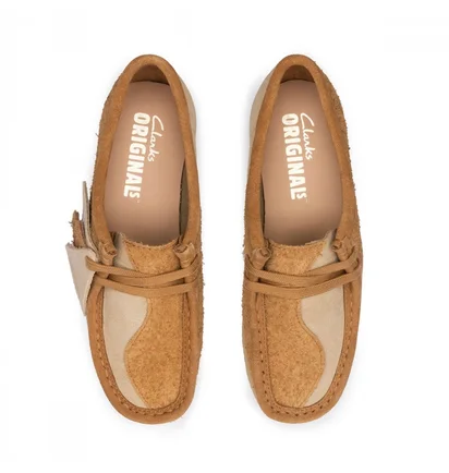 Туфли женские Clarks Wallabee Beige 26176524