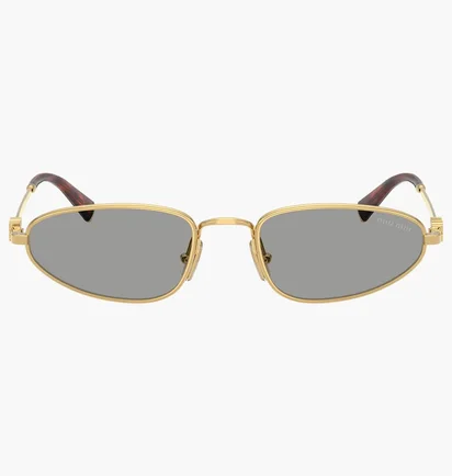 Солнцезащитные очки женские MIU MIU Grey/Gold A52S-5AK40O-52