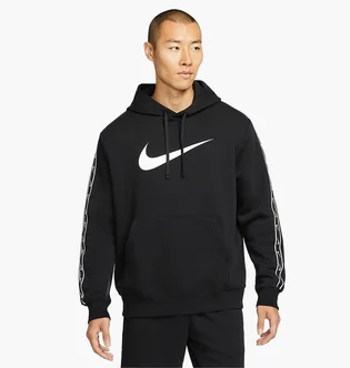 Худи мужское Nike Sportswear Repeat Pullover Fleece Hoodie Black Dx2028-010