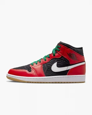 Кроссовки мужские Air Jordan Retro 1 Mid Se Casual Shoes Red/Black Dq8417-006