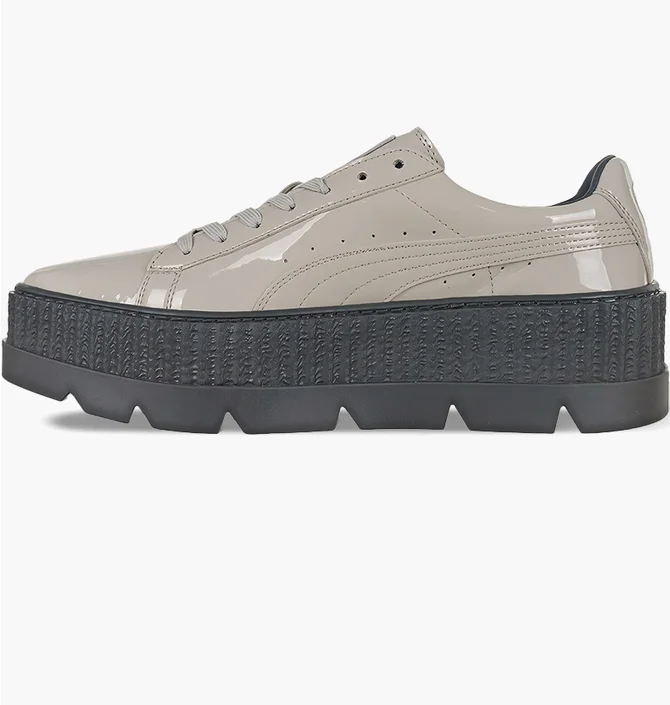 Кроссовки женские Puma X Fenty Rihanna Pointy Creeper Patent Beige 366270-02