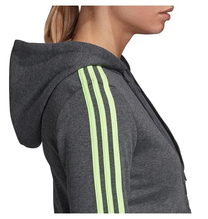 Толстовка женская Adidas Essentials 3S Fz Hd Grey GD3054