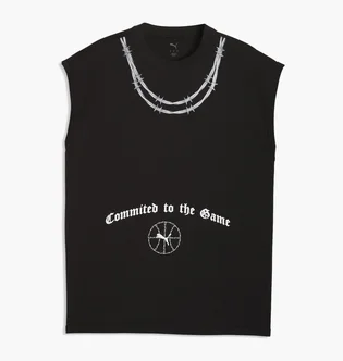 Футболка чоловіча Puma Swish N Ink Oversized Cut Off Black 634663-01