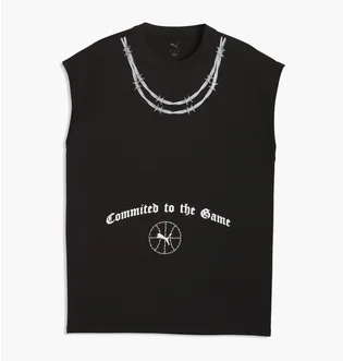 Футболка чоловіча Puma Swish N Ink Oversized Cut Off Black 634663-01