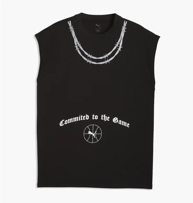 Футболка чоловіча Puma Swish N Ink Oversized Cut Off Black 634663-01