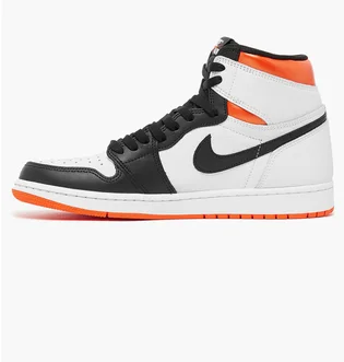 Кроссовки мужские Air Jordan 1 Retro High Og Electro Orange Black/White 555088-180