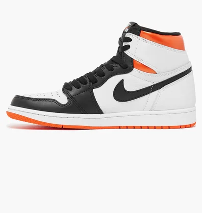Кроссовки мужские Air Jordan 1 Retro High Og Electro Orange Black/White 555088-180